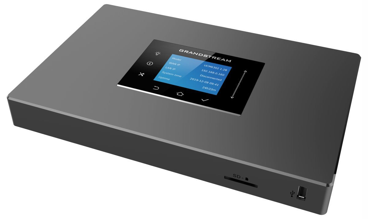 Grandstream UCM6301, IP PBX, 1 x FXO Port, 1 x FXS Port, Supports Up To 500 Extensions, 75 Concurrent Calls, 1 x USB, NAT Router Grandstream UCM6301, IP PBX, 1 x FXO Port, 1 x FXS Port, Supports Up To 500 Extensions, 75 Concurrent Calls, 1 x USB, NAT Router